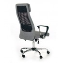 Кресло компьютерное HALMAR ZOOM черно-серый/хром